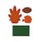 Glitzhome® 5.75"H Thanksgiving Wooden Turkey Table Decor Set